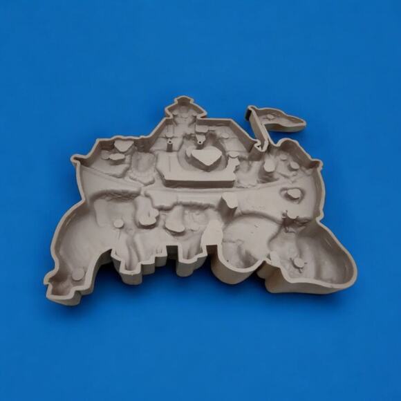 8 Pc Vintage Burwood Wall Decor Noah's Ark Monkey Zebra Giraffe Elephant Tigers - Picture 10 of 11